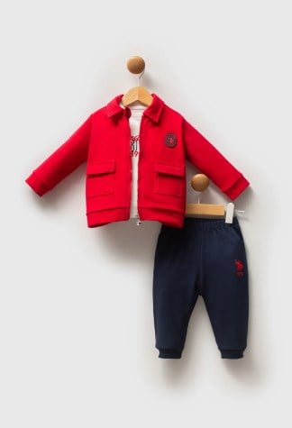 U.S.POLO ASSN USB2549  ERKEK BEBEK 3 LÜ TAKIM