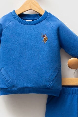 U.s Polo Asnn. Erkek Bebek 2'li Takım 6-36 Ay MAVİ