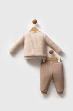 U.s Polo Assn. Erkek Bebek Uzun Kollu 2'li Takım 3-36 Ay BEJ