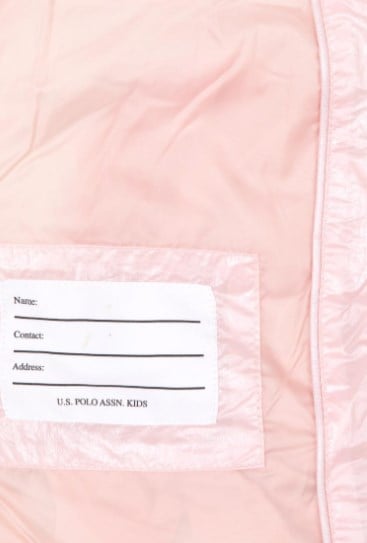 U.s Polo Assn. Kız Çocuk Fermuarlı Yapısı Ve İçi Peluş Astarlı Mont 5-14 Yaş PEMBE