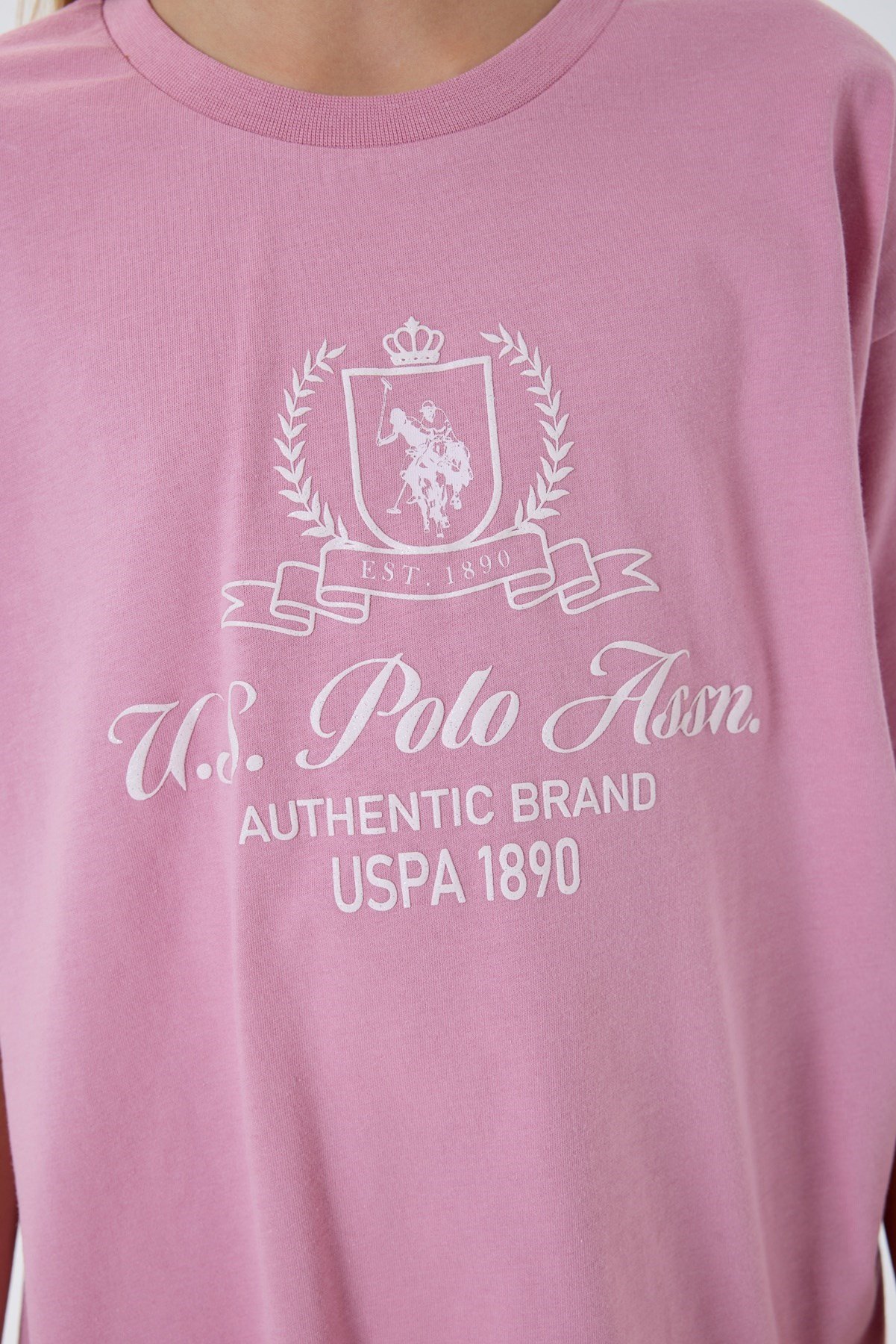 U.s Polo Assn. Kız Çocuk Yazı Baskılı Taytlı  2'Li Takım 4-8 Yaş GÜL KURUSU