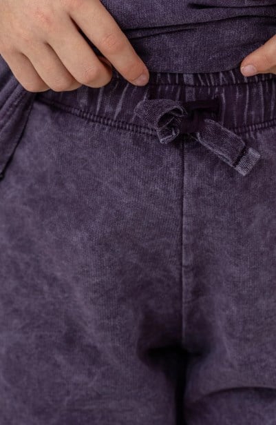 U.s Polo Assn. Kız Çocuk Baskı Detaylı Şort Takım 9-15 Yaş KOYU MOR