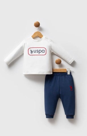 U.s Polo Assn. Erkek Bebek  Renk Bloklu Modern Görünüm 3 'Lü Takım 6-36 Ay KOYU İNDİGO - YEŞİL