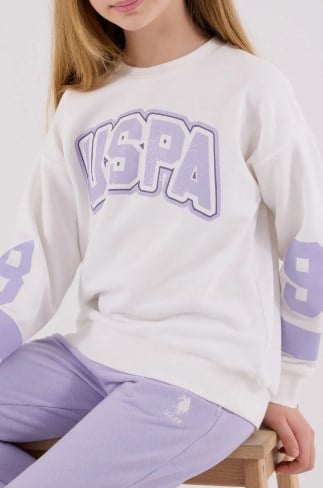 U.s Polo Assn. Kız Çocuk Yazı Ve Kol  Detaylı 2'Li takım 9-15 Yaş MOR