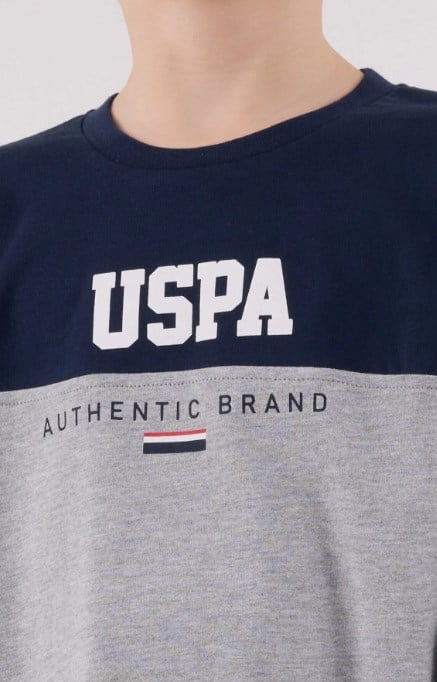 U.s Polo Assn.Erkek Çocuk Uzun Kollu Uspa Yazı Detaylı Pijama Takımı 9-15 Yaş LACİVERT