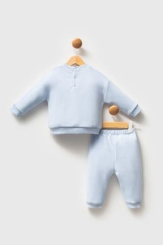 U.s Polo Assn. Erkek Bebek Uzun Kollu Üst Ve Alt Parçadan Oluşan 2li Takım 6-36 Ay MAVİ