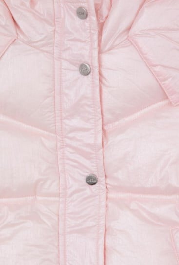 U.s Polo Assn. Kız Çocuk Fermuarlı Yapısı Ve İçi Peluş Astarlı Mont 5-14 Yaş PEMBE