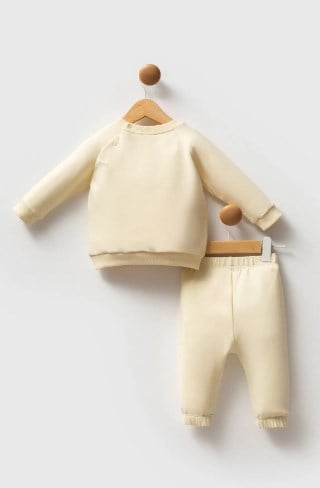 U.s Polo Assn. Kız Bebek Uzun Kollu Lastikli Bel Basic 2'Li Takım 6-36 Ay LİMON