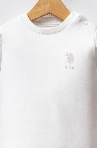 U.s Polo Assn.Kız Bebek Bulut Desenli 3'Lü Takım 6-36 Ay LİLA