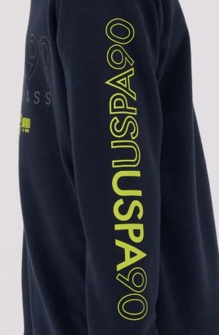 U.s Polo Assn. Erkek Çocuk Baskı Detaylı Uzun Kollu Bisiklet Yaka Sweatshirt 9-15 Yaş LACİVERT