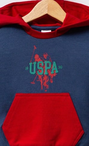 U.s Polo Assn. Erkek Bebek Renk Bloklu 2'Li Takım 6-36 Ay KOYU İNDİGO - YEŞİL
