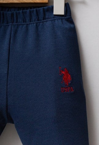 U.s Polo Assn. Erkek Bebek Renk Bloklu 2'Li Takım 6-36 Ay KOYU İNDİGO - YEŞİL