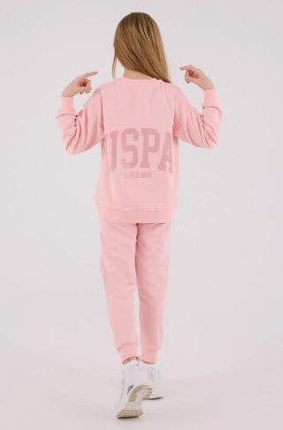 U.s Polo Assn. Kız Çocuk Sweatshirt Eşofman Takımı 9-15 Yaş AÇIK PEMBE