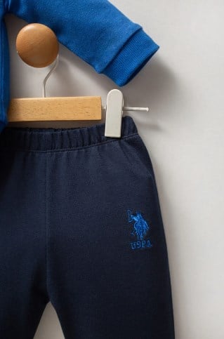 U.s Polo Assn.Erkek Bebek Kapüşonlu 2'li Takım 6-36 Ay LACİVERT