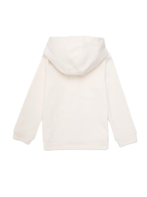 U.s Polo Assn. Kız Çocuk Kapüşonlu Önü Fermuarlı Rahat Kesim Sweatshirt  3-14 Yaş KREM