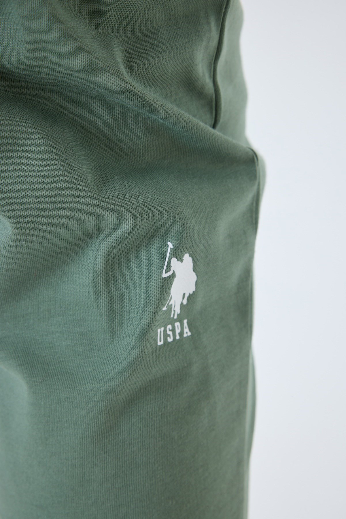 U.s Polo Assn. Erkek Çocuk Kısa Kollu Yazı Detaylı Paça Lastikli Pijama Takımı 4-8 Yaş BEYAZ