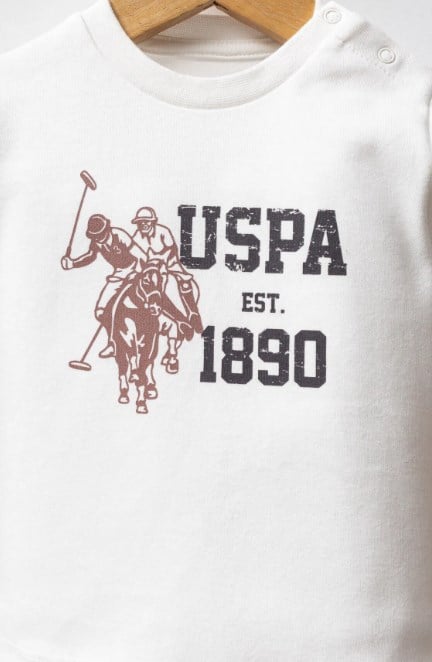 U.s Polo Assn. Erkek Bebek Fermuarlı Ön Kapama 3'Lü Takım 6-36 Ay FÜME