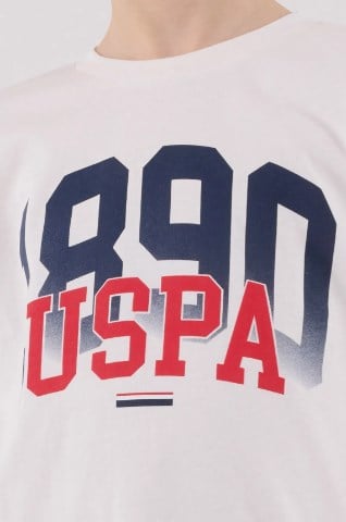 U.s Polo Assn. Erkek Çocuk Uspa Yazı Baskılı Uzun Kollu Pijama Takımı 8-15 Yaş BEYAZ