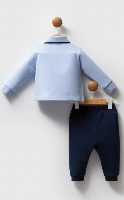 U.s Polo Assn. Erkek Bebek Polo Yaka Üst Tasarım 6-36 Ay MAVİ