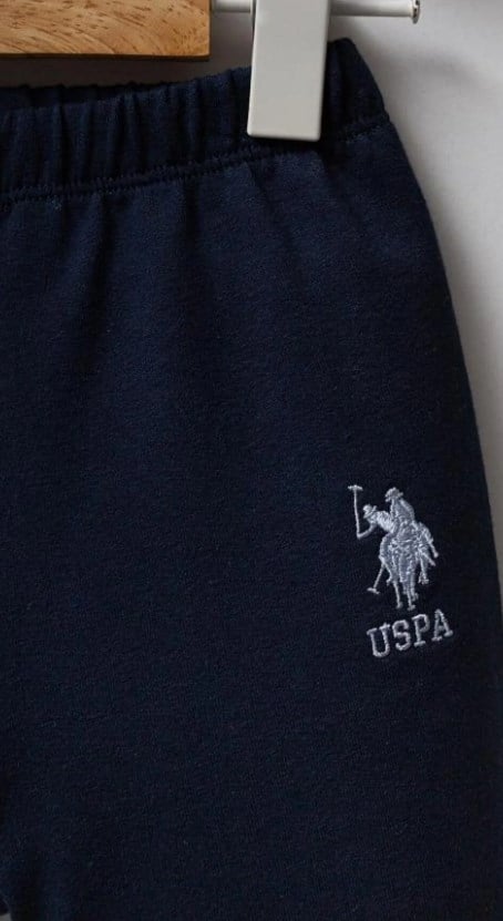 U.s Polo Assn. Erkek Bebek Polo Yaka Üst Tasarım 6-36 Ay MAVİ