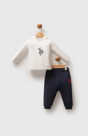U.s Polo Assn.Erkek Bebek Hakim Yaka Düğmeli 3'lü Takım 6-36 Ay KIRMIZI