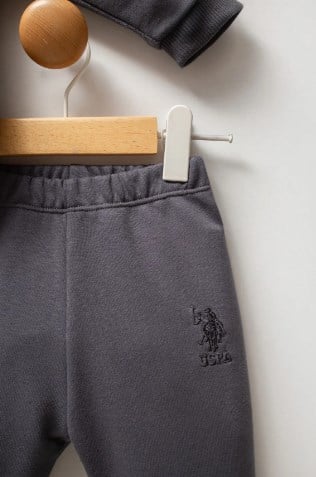 U.s Polo Assn. Erkek Bebek Uzun Kollu Üst Ve Alt Parçadan Oluşan 2li Takım 6-36 Ay FÜME