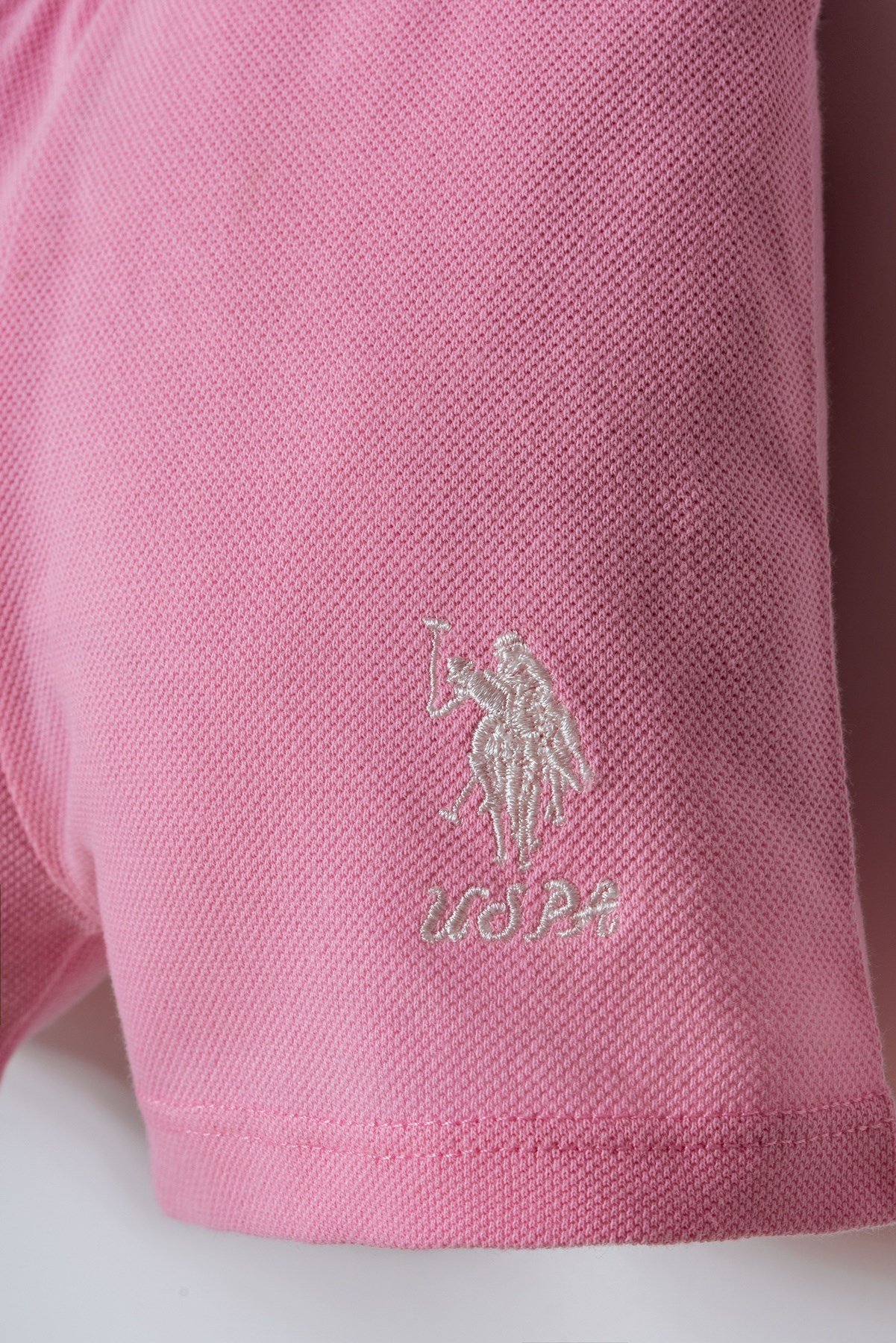 U.s Polo Assn. Kız Bebek Polo Yaka Kalp Desenli Şortlu Takım 6-36 Ay PEMBE