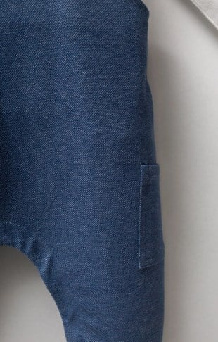 U.s Polo Assn. Erkek Bebek İç Kısmı Uzun Kollu Basic Body Askılı Tulum 6-36 Ay MAVİ