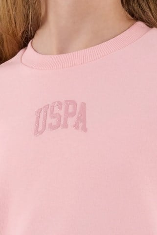 U.s Polo Assn. Kız Çocuk Sweatshirt Eşofman Takımı 9-15 Yaş AÇIK PEMBE