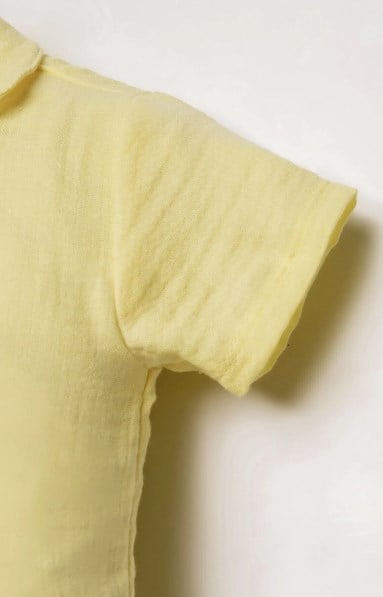 U.S Polo Assn. Kız Bebek Müslin Gömlek Pijama Takımı 6 Ay-3 Yaş SARI