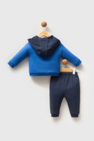 U.s Polo Assn.Erkek Bebek Kapüşonlu 2'li Takım 6-36 Ay LACİVERT