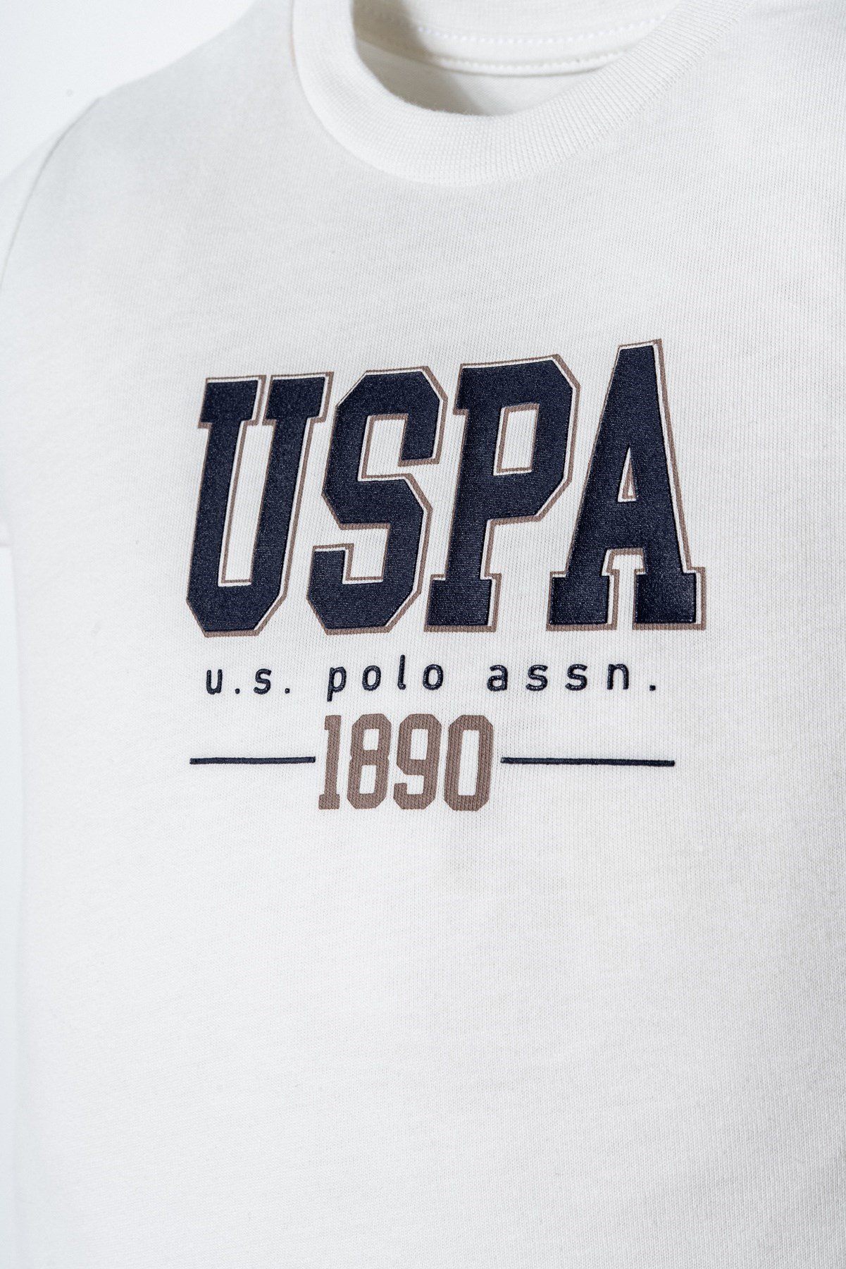 U.S. POLO ASSN. ERKEK BEBEK USB2923 ŞORTLU TAKIM BEYAZ