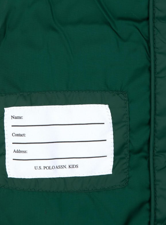 U.S. POLO ASSN. ERKEK ÇOCUK 2251411 DOKUMA YELEK KOYU YEŞİL