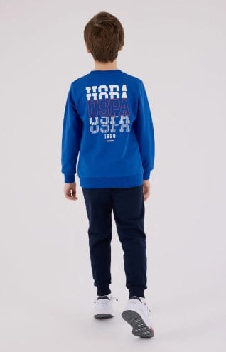 U.S. POLO ASSN. ERKEK ÇOCUK EŞOFMAN TAKIMI US2208-4 COBALT