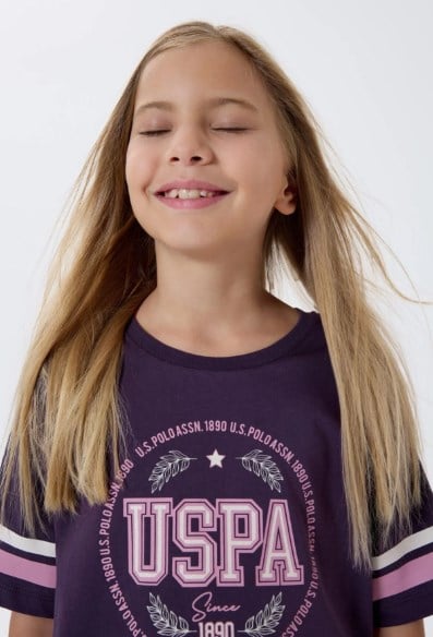 U.s. Polo Assn. Kız Çocuk Şortlıu Takım 9-15 Yaş MOR