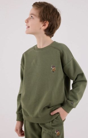 U.S. POLO ASSN. ERKEK ÇOCUK EŞOFMAN TAKIMI US2228-4 HAKİ