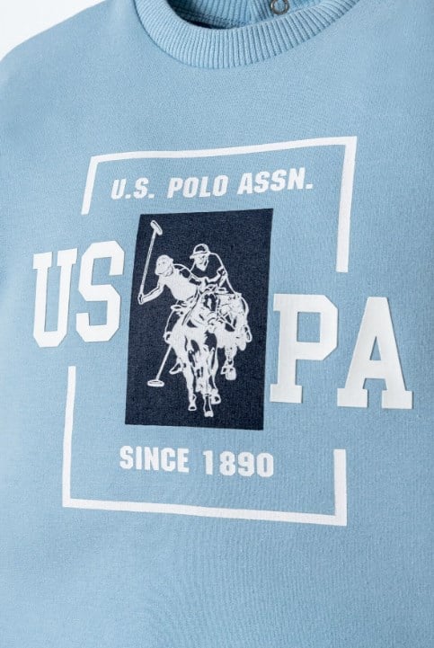 U.S. Polo Assn. Erkek Bebek Şortlu Takım 6 Ay 3 Yaş MAVİ