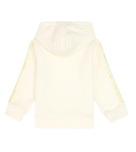 U.S. Polo Assn. Kız Çocuk Kolları Payetli Kapüşonlu Sweatshirt 4-12 Yaş İNCİ