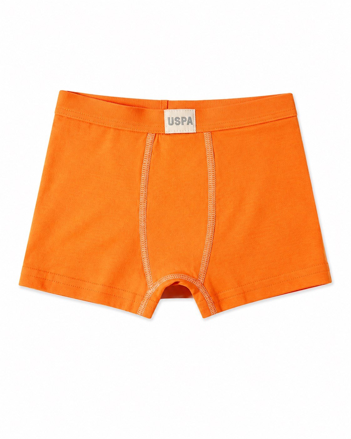 U.S. Polo Assn. Erkek Çocuk Pamuklu Baskılı Likralı Boxer 3'lü Paket Set 3-14 Yaş TURUNCU