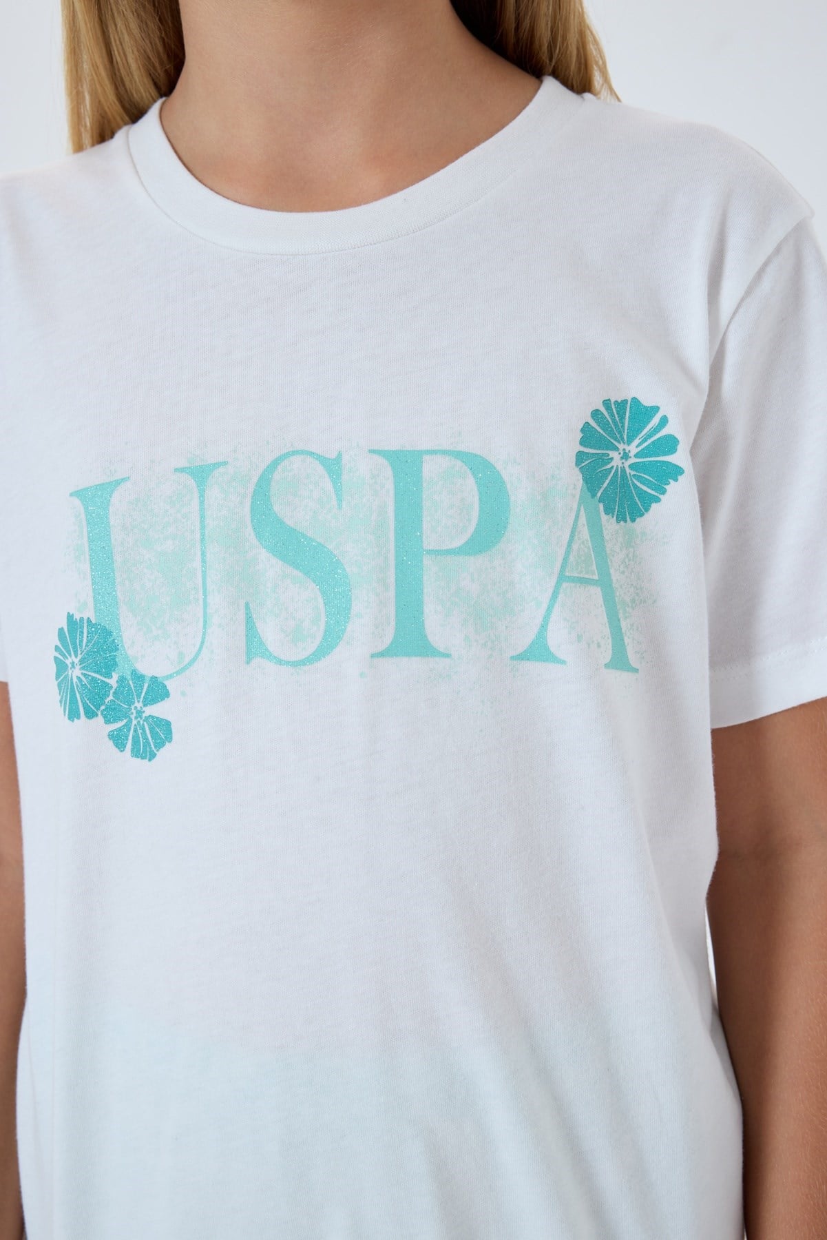 U.S. POLO ASSN. KIZ ÇOCUK PİJAMA TAKIM BEYAZ