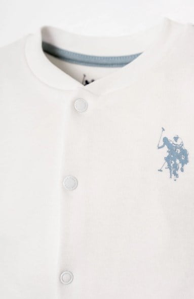 U.S. Polo Assn. Erkek Bebek Balon Baskı Hastane Çıkışı 10’Lu Set BEYAZ