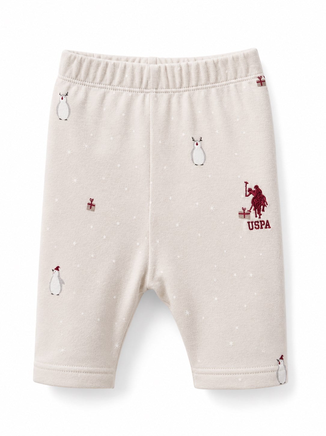 U.S. Polo Assn. Erkek Bebek 2'li Pijama Takımı BEJ