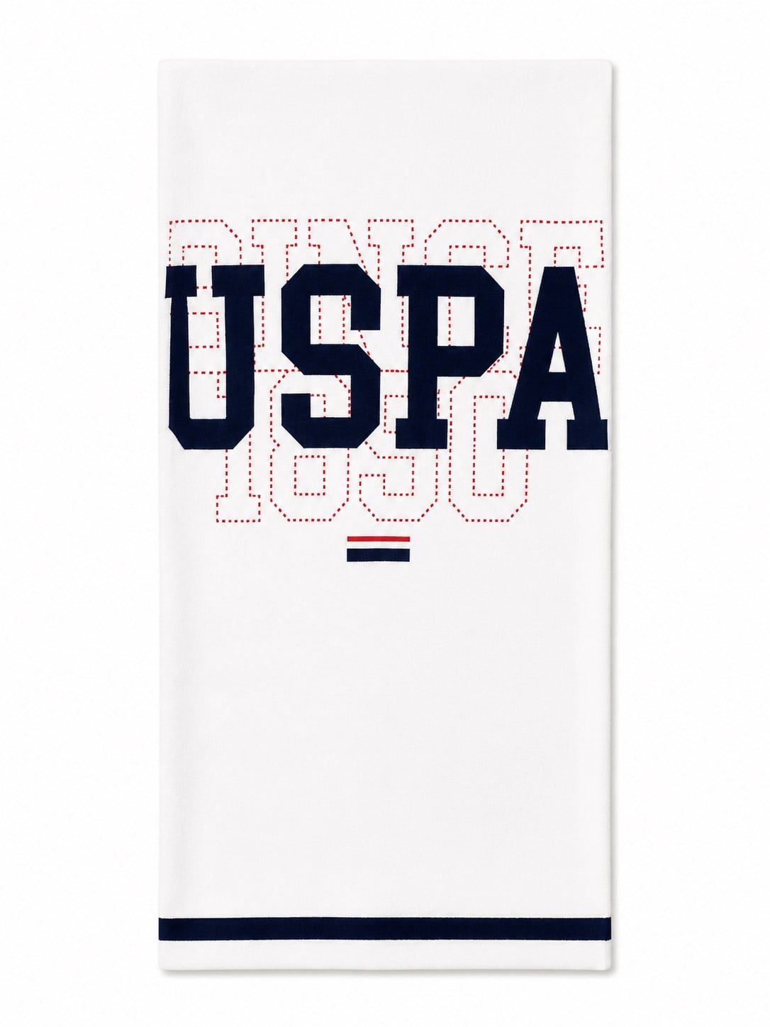 U.S. Polo Assn. Erkek Bebek Çizgi Detaylı  10'lu Hastane Çıkışı Seti 0-3 Ay BEYAZ