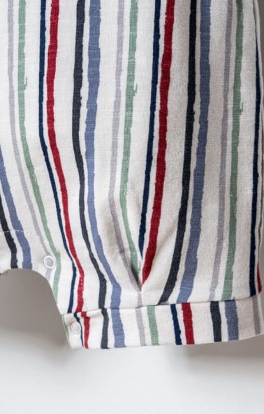 U.S. Polo Assn. Erkek Bebek Kısa Kollu Tişörtlü Şortlu Tulum 6 Ay-3 Yaş BEYAZ