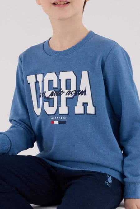 U.S. POLO ASSN. ERKEK ÇOCUK EŞOFMAN TAKIMI US2205-4 MAVİ