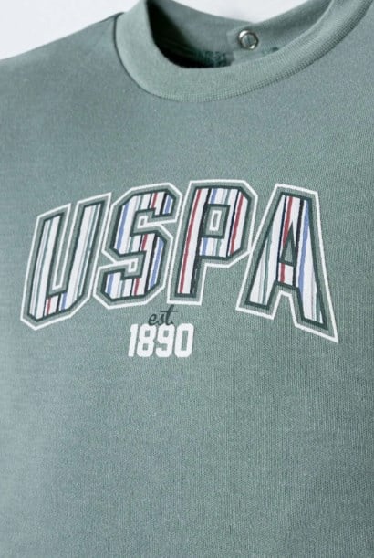 U.S. Polo Assn. Lisanslı Erkek Bebek Yeşil Şortlu Takım  0-3 Yaş YEŞİL
