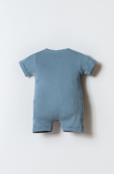 U.S. Polo Assn. Erkek Bebek Basic Yakasi Düğmeli Şort Tulum 3-24 Ay SOFT YEŞİL
