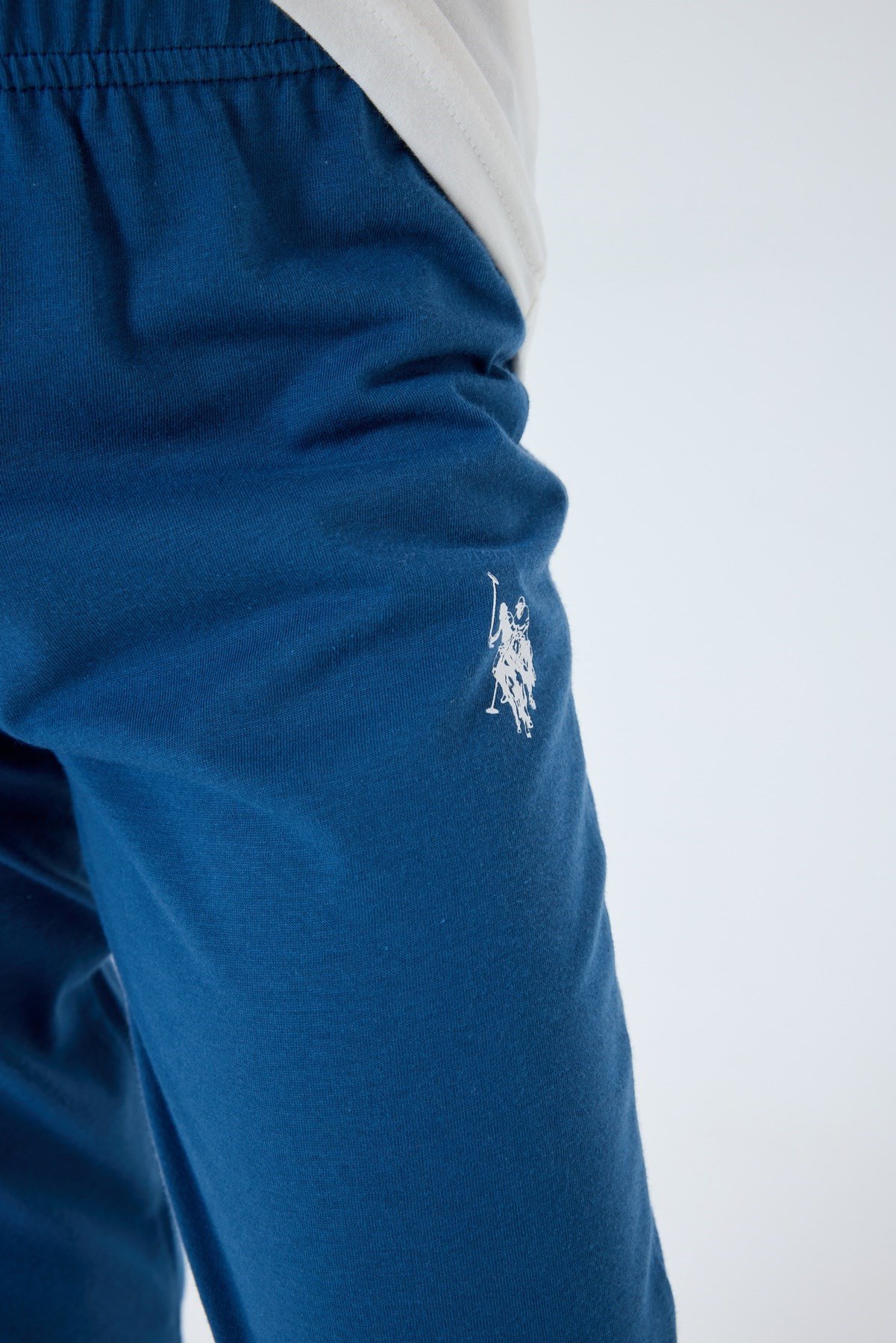 U.S. POLO ASSN. ERKEK GARSON PİJAMA TAKIM BEYAZ