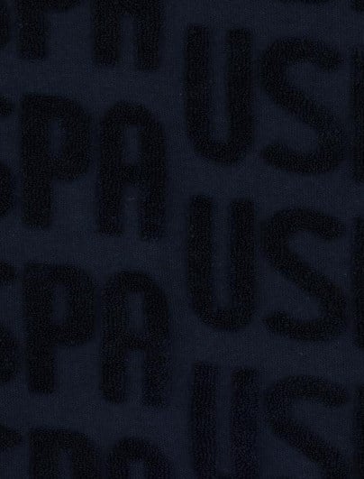 U.S. Polo Assn. Kabartma Yazı Detaylı Çocuk Sweatshirt 4-12 Yaş LACİVERT