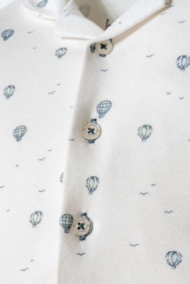 U.S. Polo Assn. Erkek Bebek Balon Baskı Kısa Kollu Pijama Takımı 6 Ay-3 Yaş BEYAZ